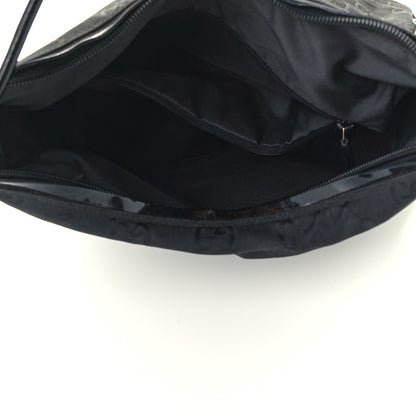 Gucci Canvas Patent Monogram Shoulder Bag Black 5 of 11