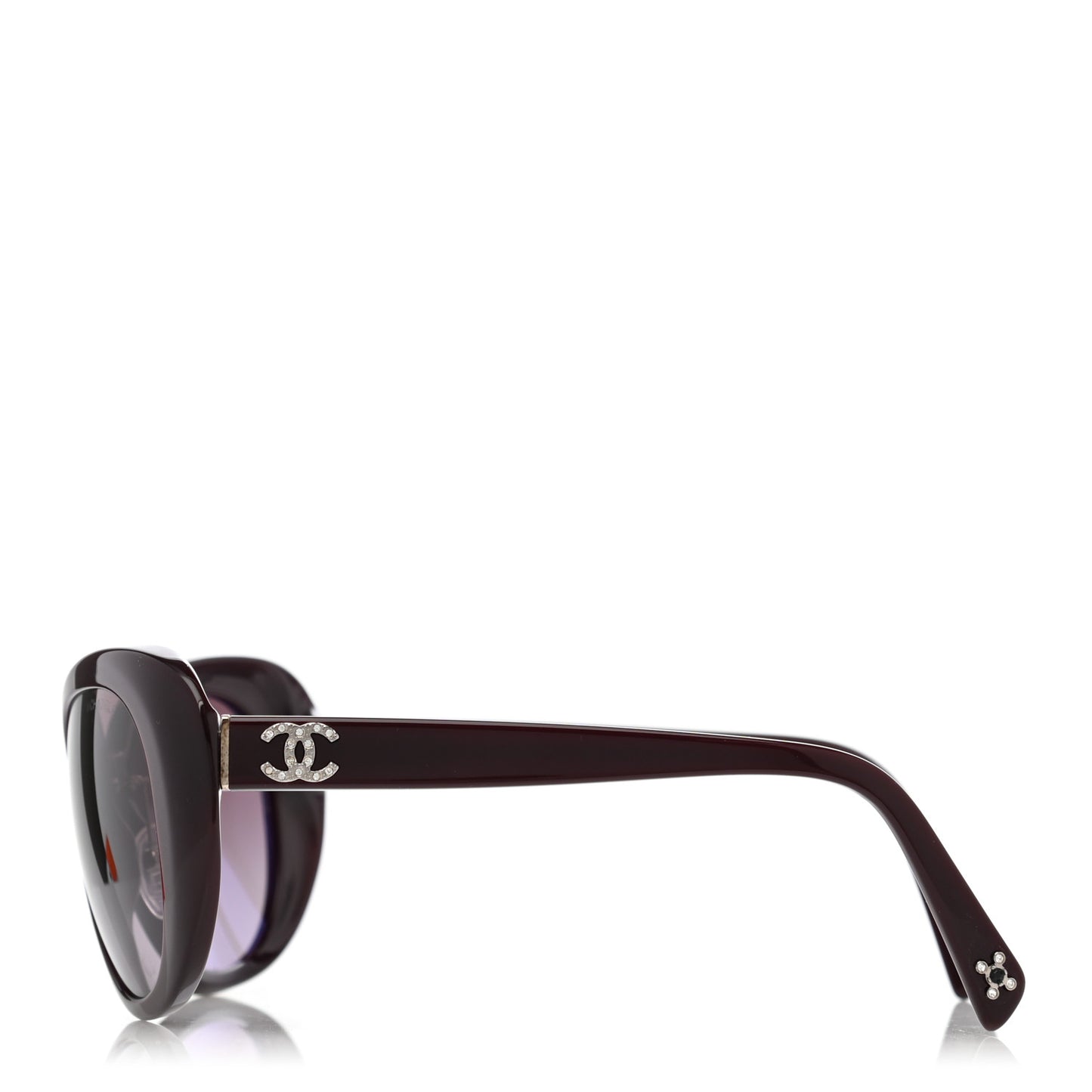 Crystal CC Sunglasses 5151-B Burgundy