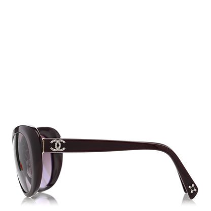 Chanel Crystal CC Sunglasses 5151-B Burgundy 3 of 9