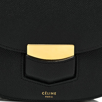 Celine Grained Calfskin Small Trotteur Black 8 of 10