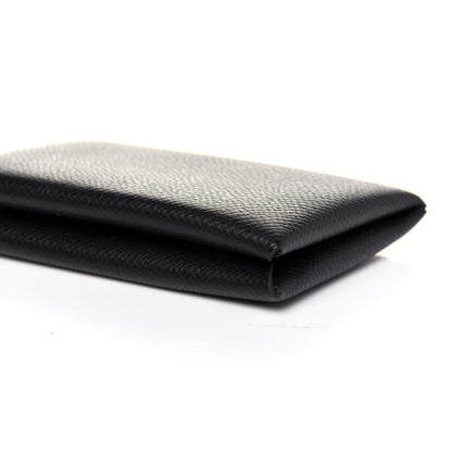 Hermes Epsom Calvi Card Case Black 7 of 10
