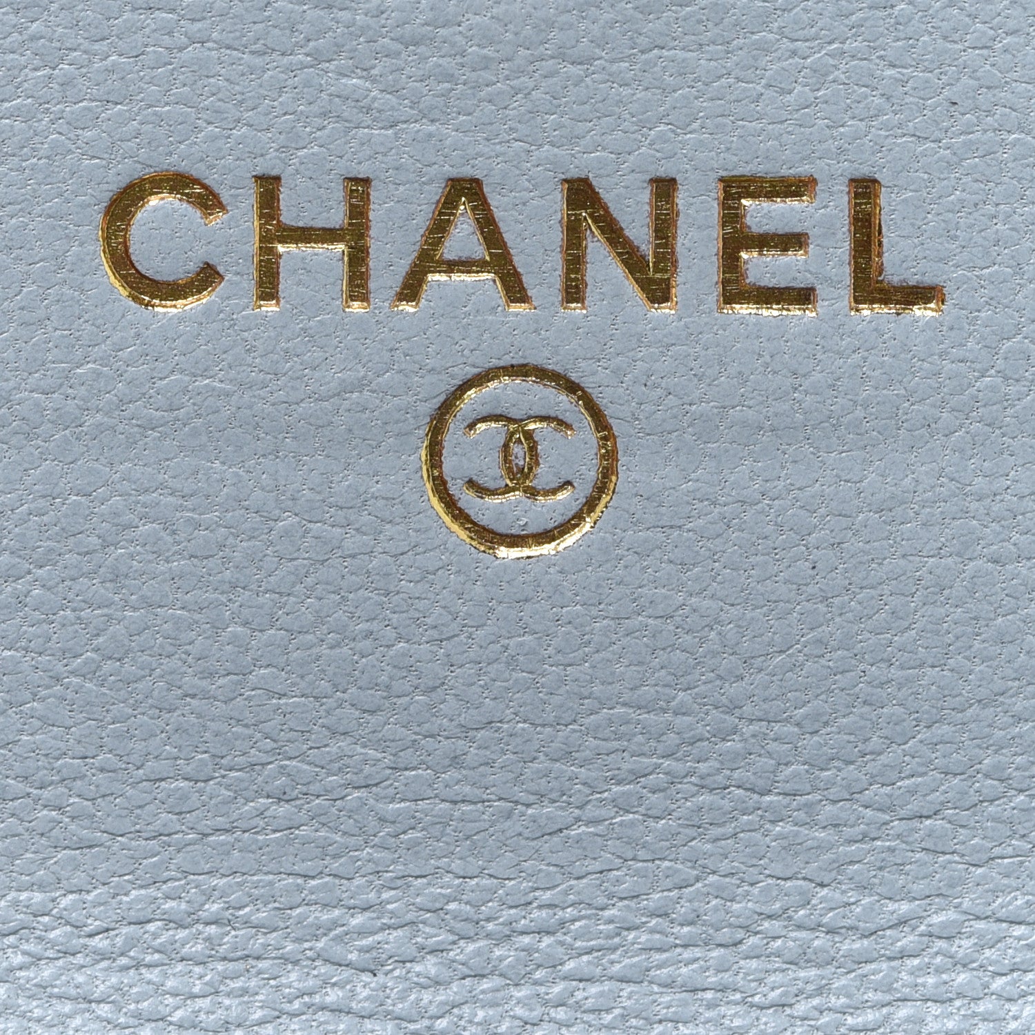 Chanel Lambskin Quilted Chanel 19 Flap Card Holder Light Blue 6 of 14