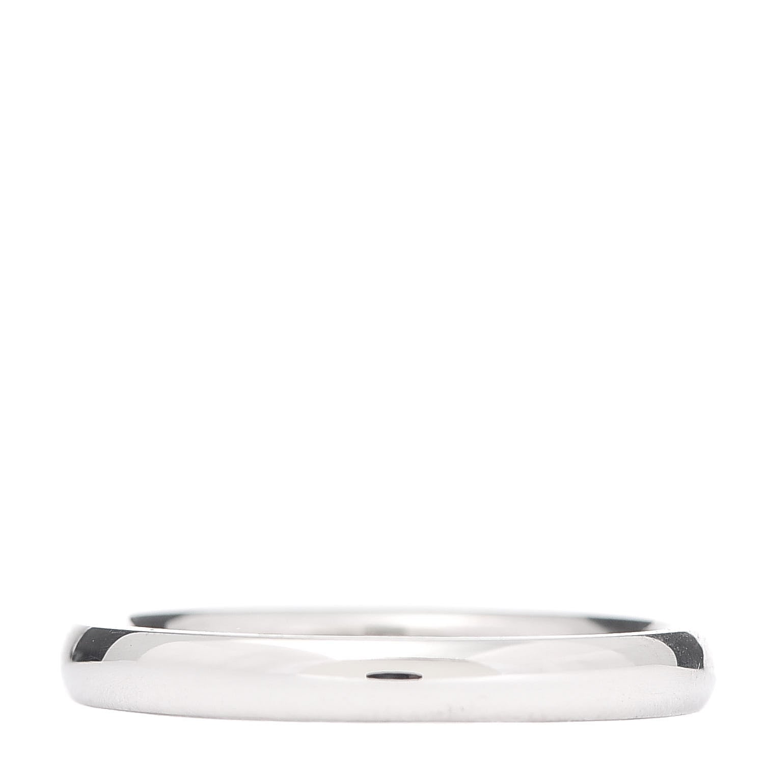 Tiffany Platinum 3mm Classic Wedding Band Ring 56 7.5 1 of 5
