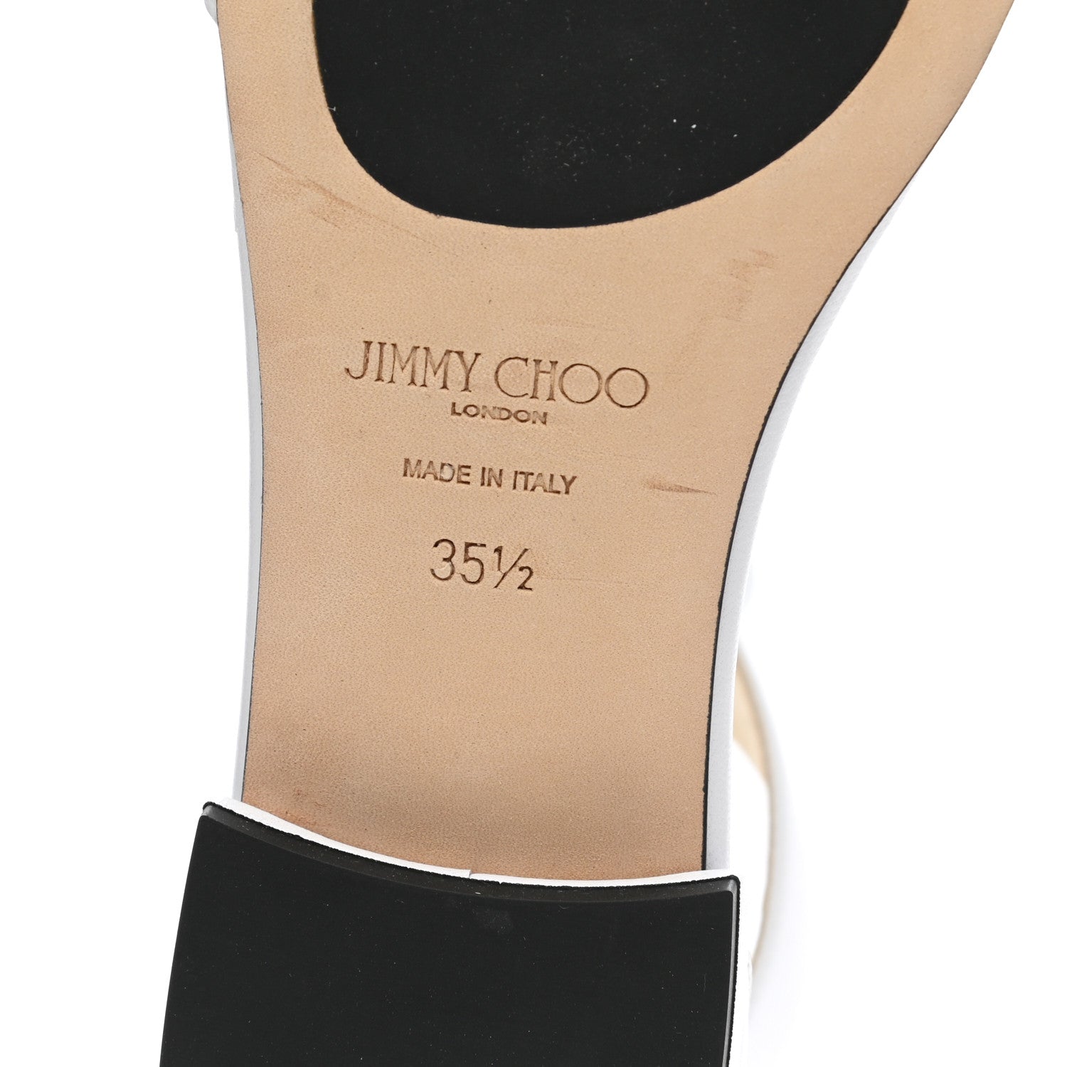 Jimmy Choo Calfskin Sandals 35.5 White 6 of 11
