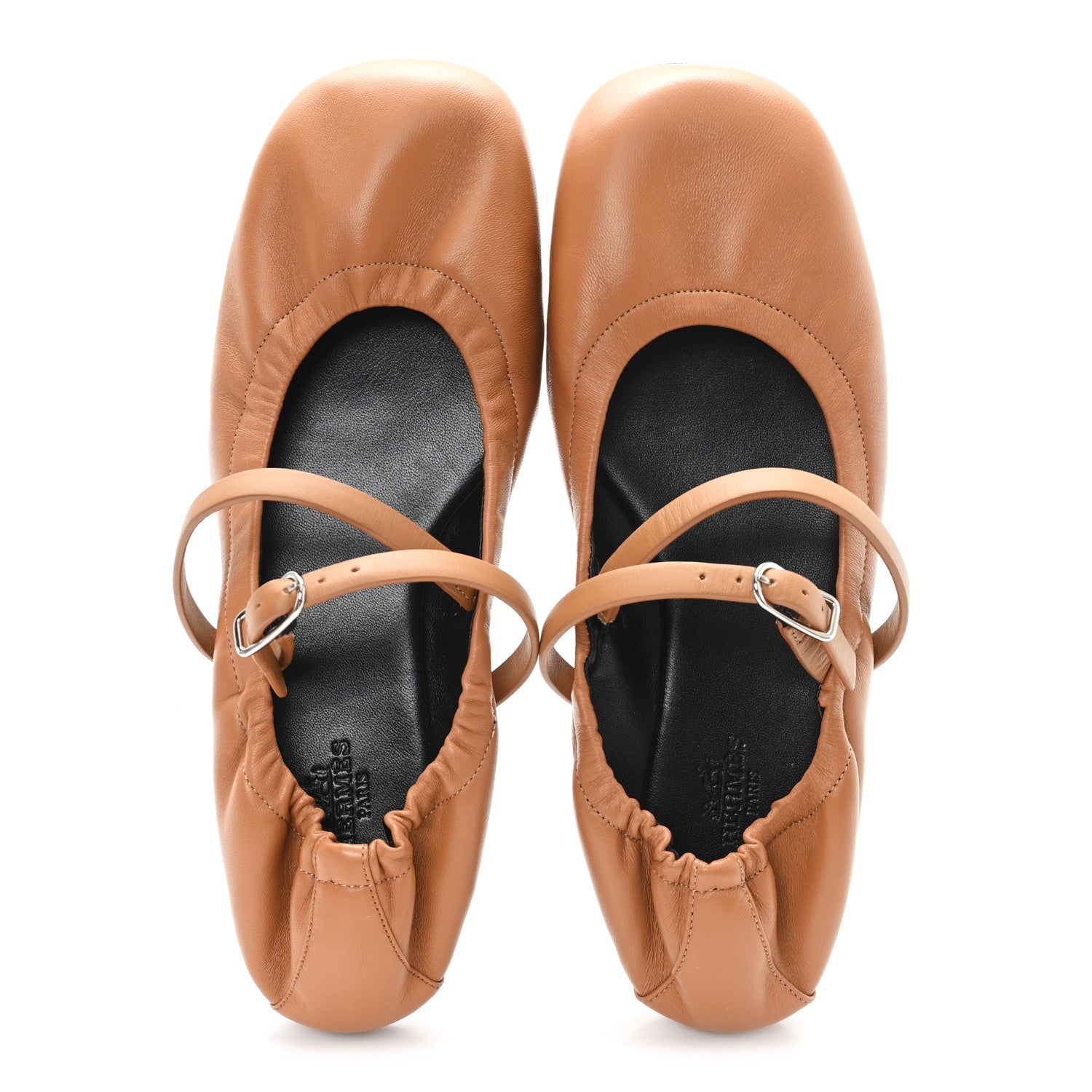 Hermes Nappa Jolly Ballet Flats 37 Naturel 2 of 10