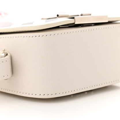 Off-White Saffiano Striped Baby Diag Binder Clip Bag White Black 9 of 12