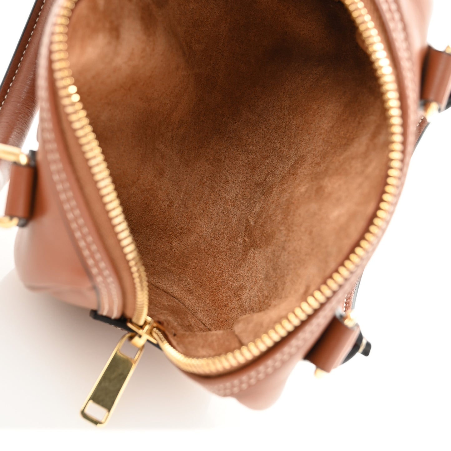 Smooth Calfskin Triomphe Mini Boston Bag Tan