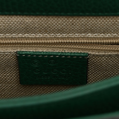 Gucci Dollar Calfskin Interlocking G Crossbody Bag Emerald 5 of 9