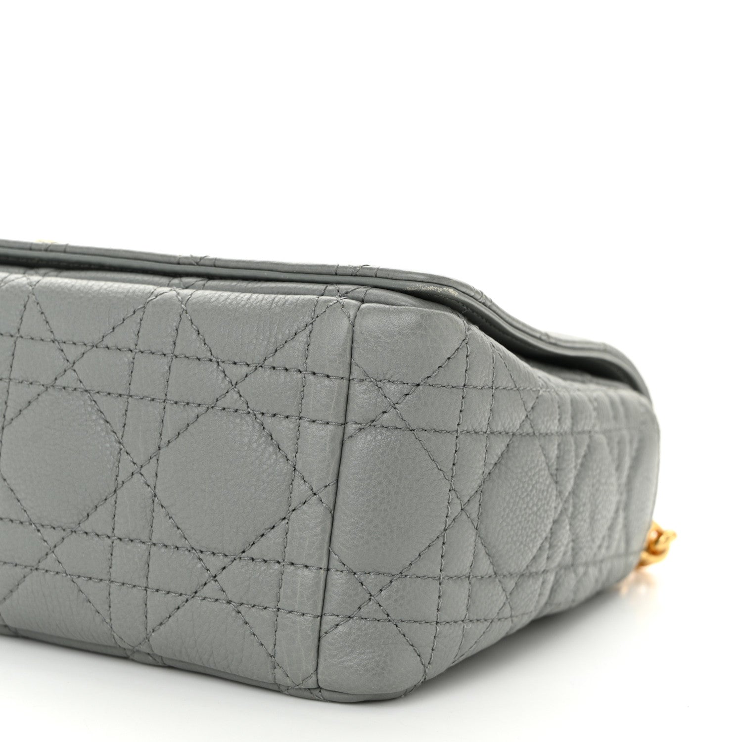 Christian Dior Calfskin Cannage Medium Caro Bag Ethereal Grey 10 of 11