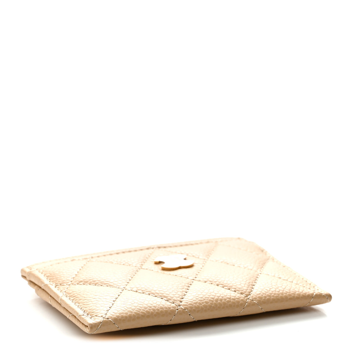 Chanel Caviar Quilted Card Holder Beige 4 of 8