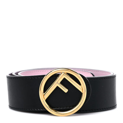 Fendi Vitello Liberty F is Fendi Bi-Color Reversible Belt 90 36 Black Peonia 1 of 5