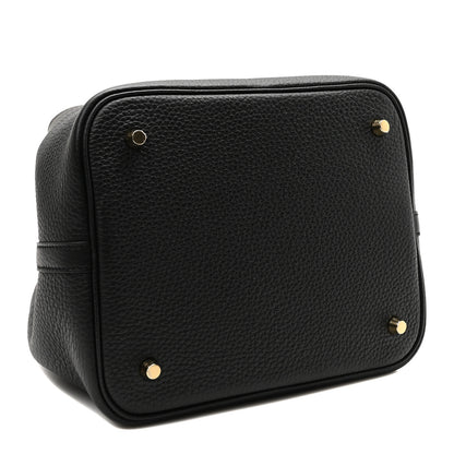 Hermes Taurillon Clemence Picotin Lock 22 MM Black 4 of 9