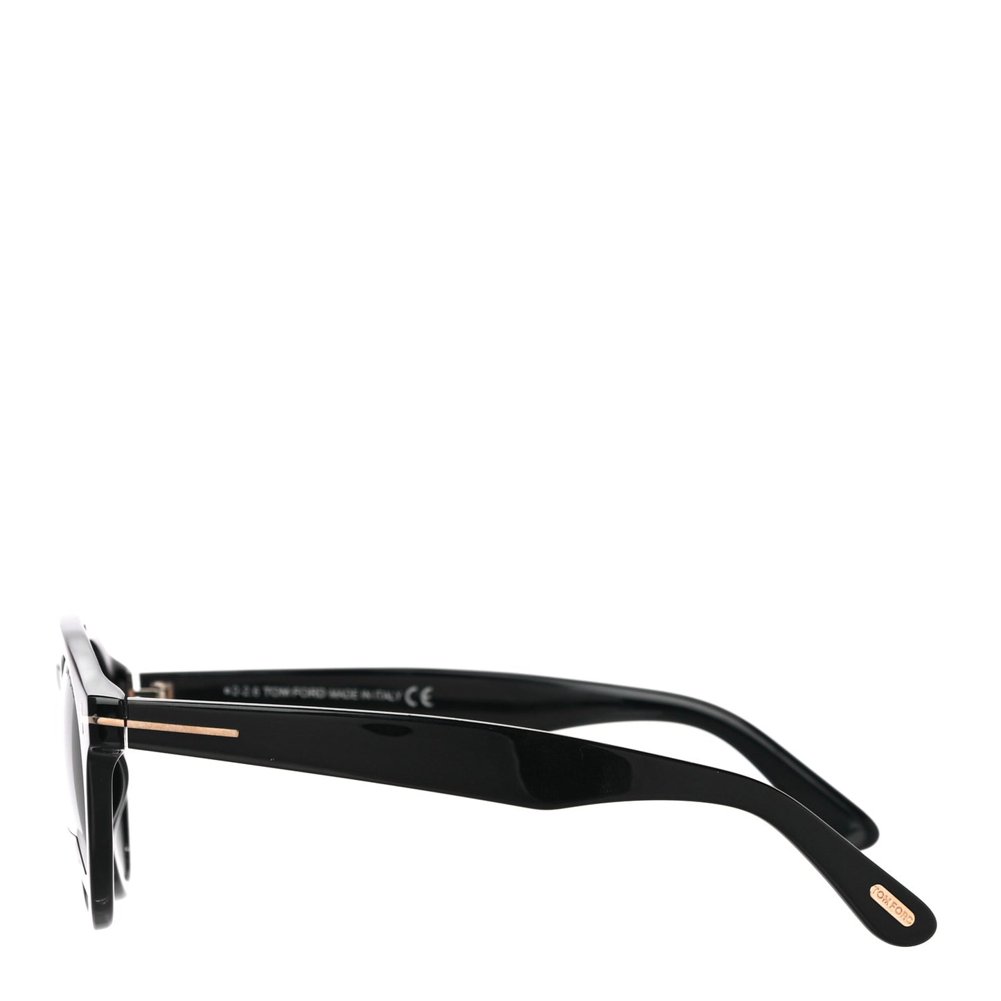 Clint Round Sunglasses TF537 Black