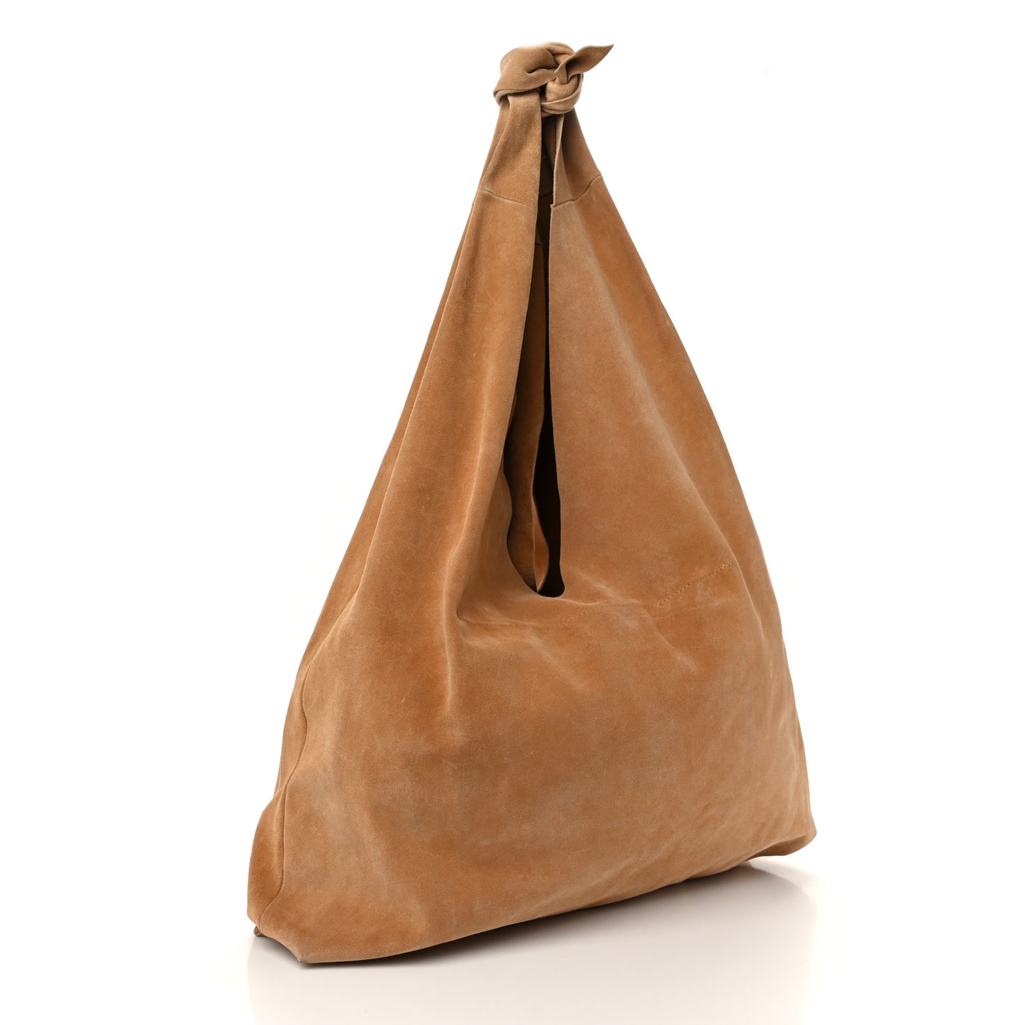 Suede Bindle Bag Warm Beige