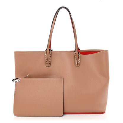 Christian Louboutin Calfskin Spikes East West Cabata Tote Nude 1 of 12