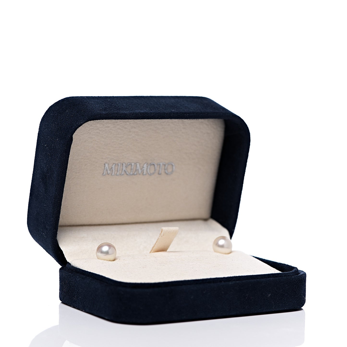 18K White Gold Akoya Pearl 7.5-8mm Stud Earrings