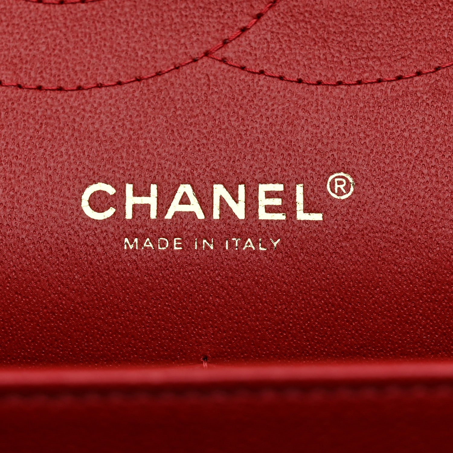 Chanel Caviar Quilted Jumbo Double Flap Red 6 of 10