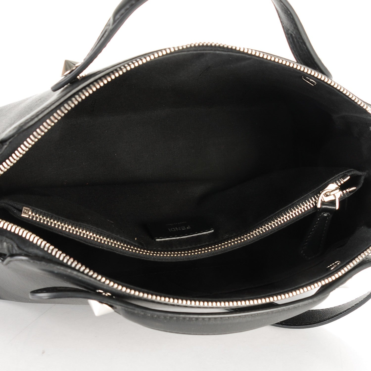 Fendi Vitello Dolce Medium By The Way Boston Bag Black 5 of 7