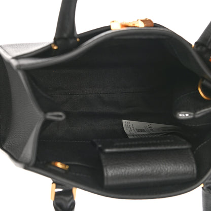 Versace Grainy Calfskin Virtus Top Handle Tote Black 5 of 10