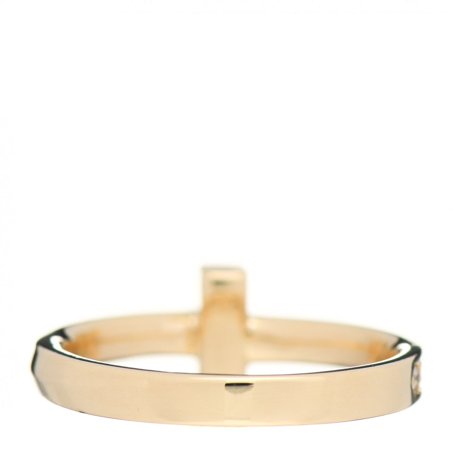 18K Yellow Gold Diamond T T1 Ring 50 5.5
