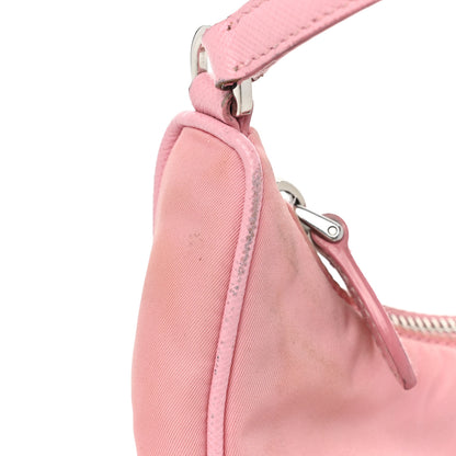 Prada Re-Nylon Saffiano Mini Re-Edition 2005 Bag Rosa 13 of 17