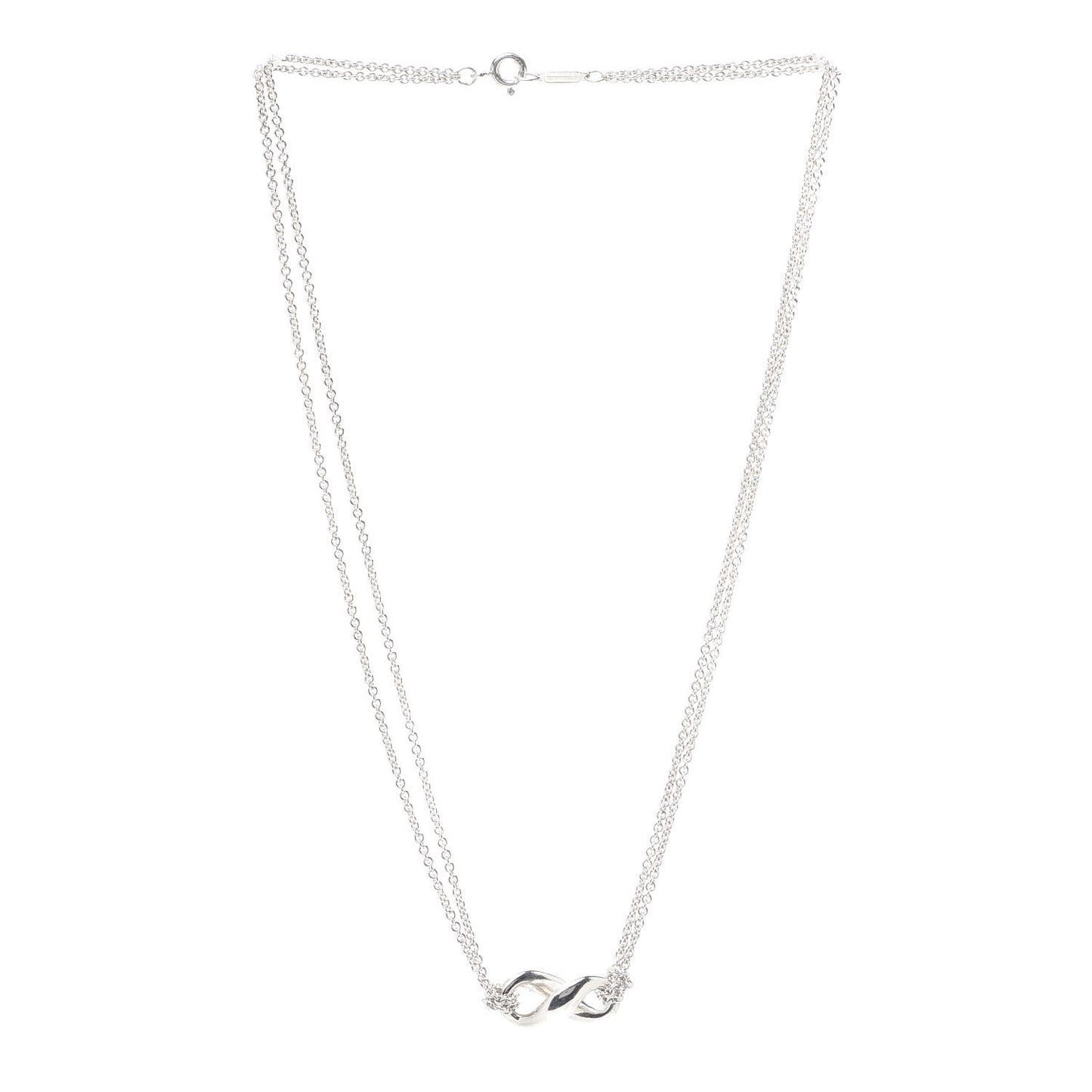 Sterling Silver Figure 8 Pendant Necklace