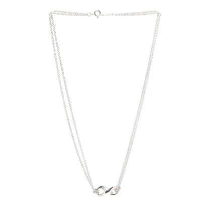 Tiffany Sterling Silver Figure 8 Pendant Necklace 3 of 6