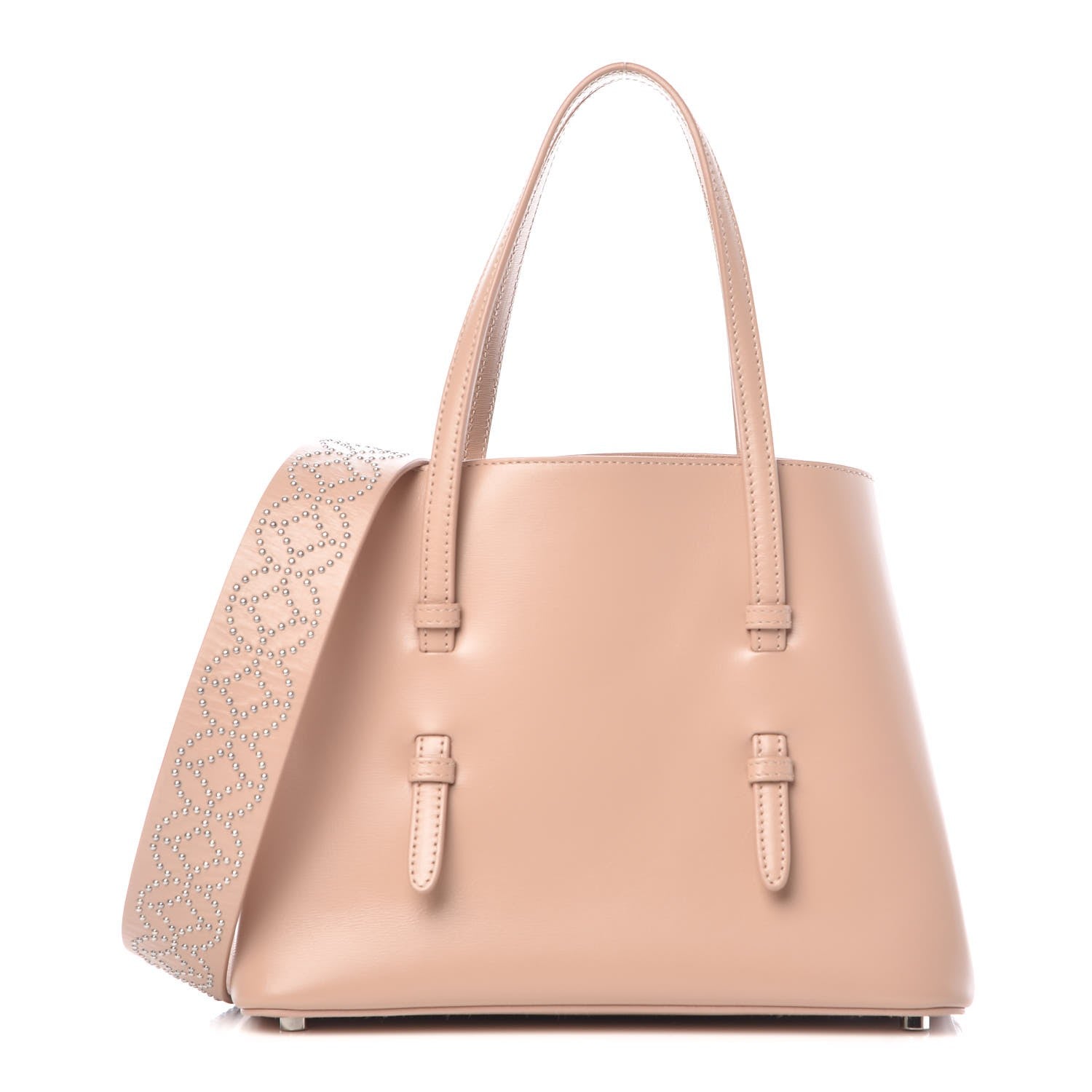 Alaia Calfskin Studded Mina 25 Bag Sable 1 of 8