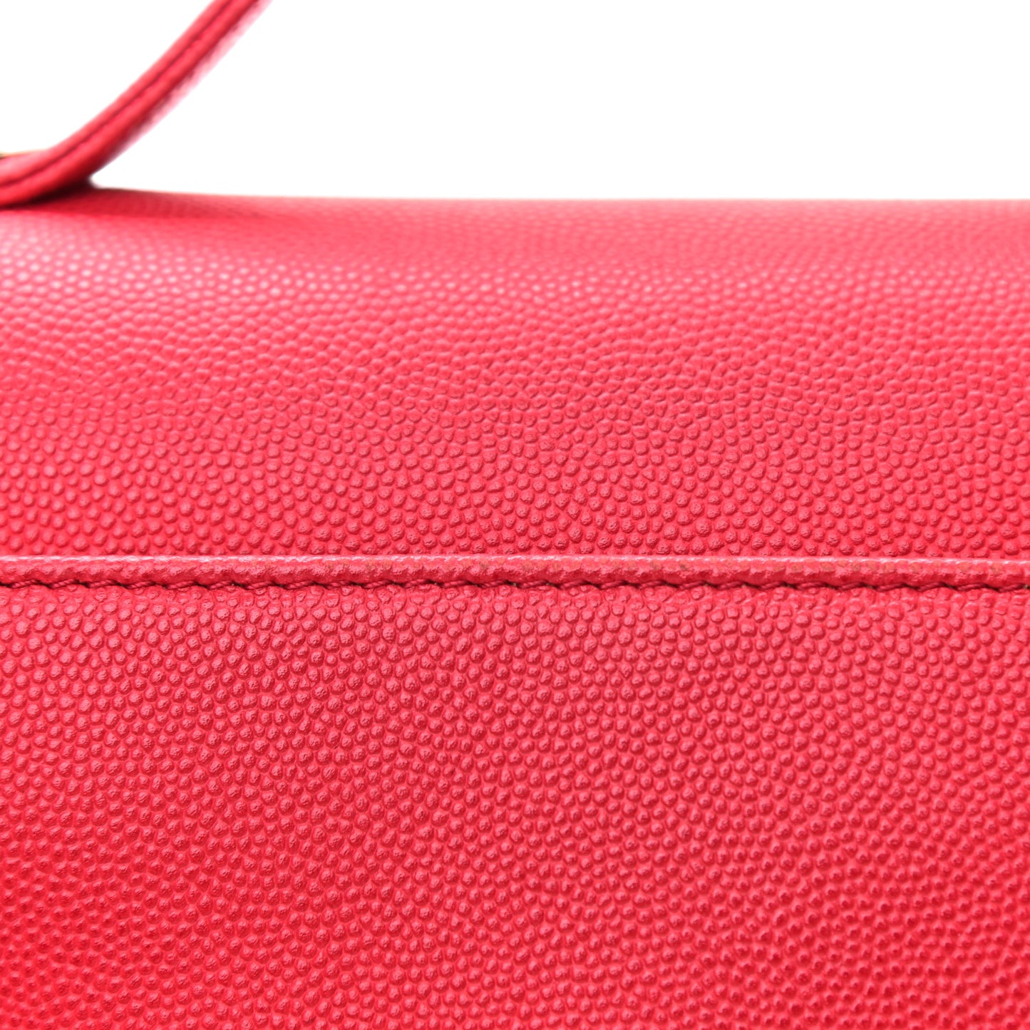 Caviar Quilted Small Business Affinity Flap Red