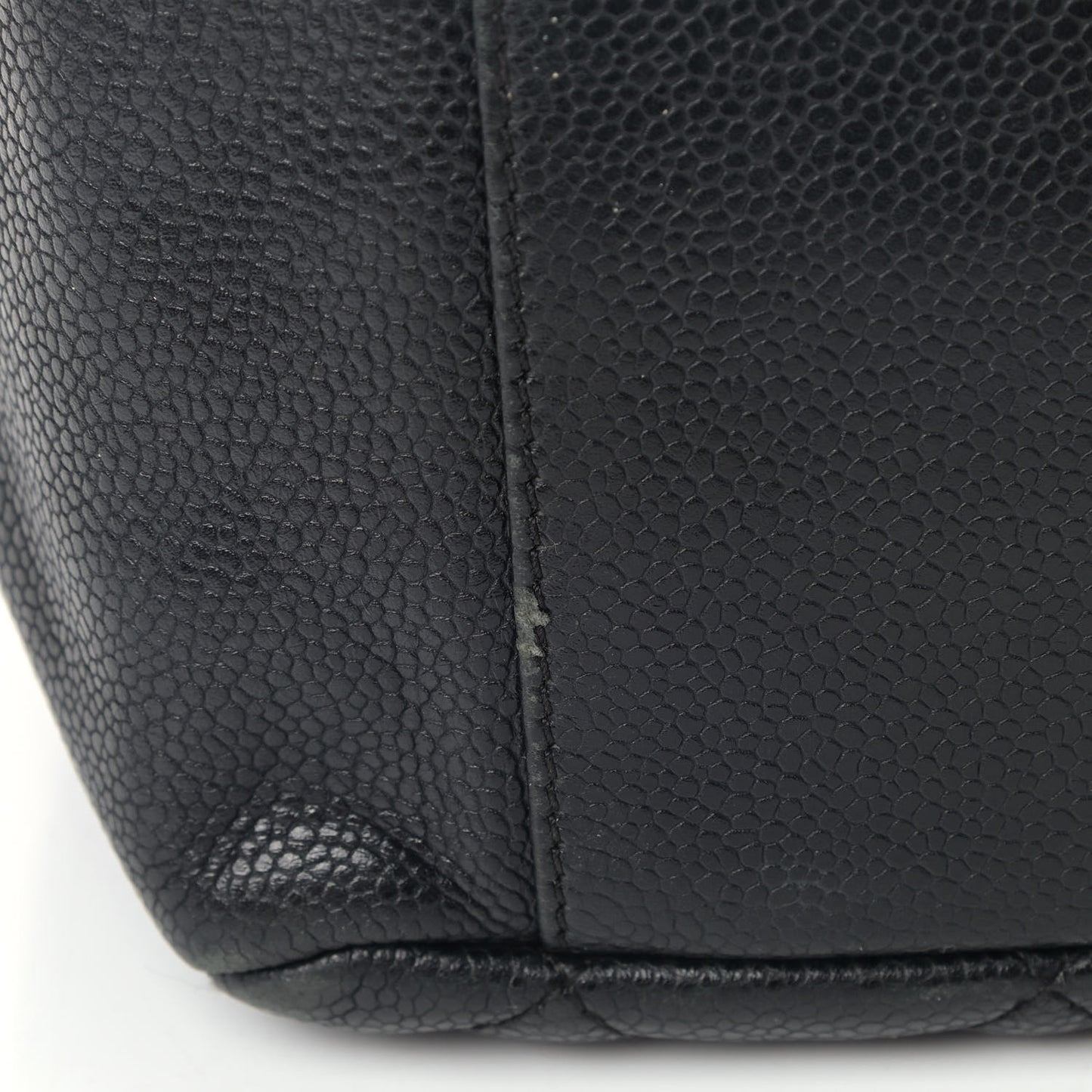 Caviar Quilted Grand Shopping Tote GST Black