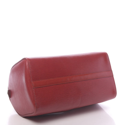 Louis Vuitton Epi Speedy 30 Castillan Red 4 of 16