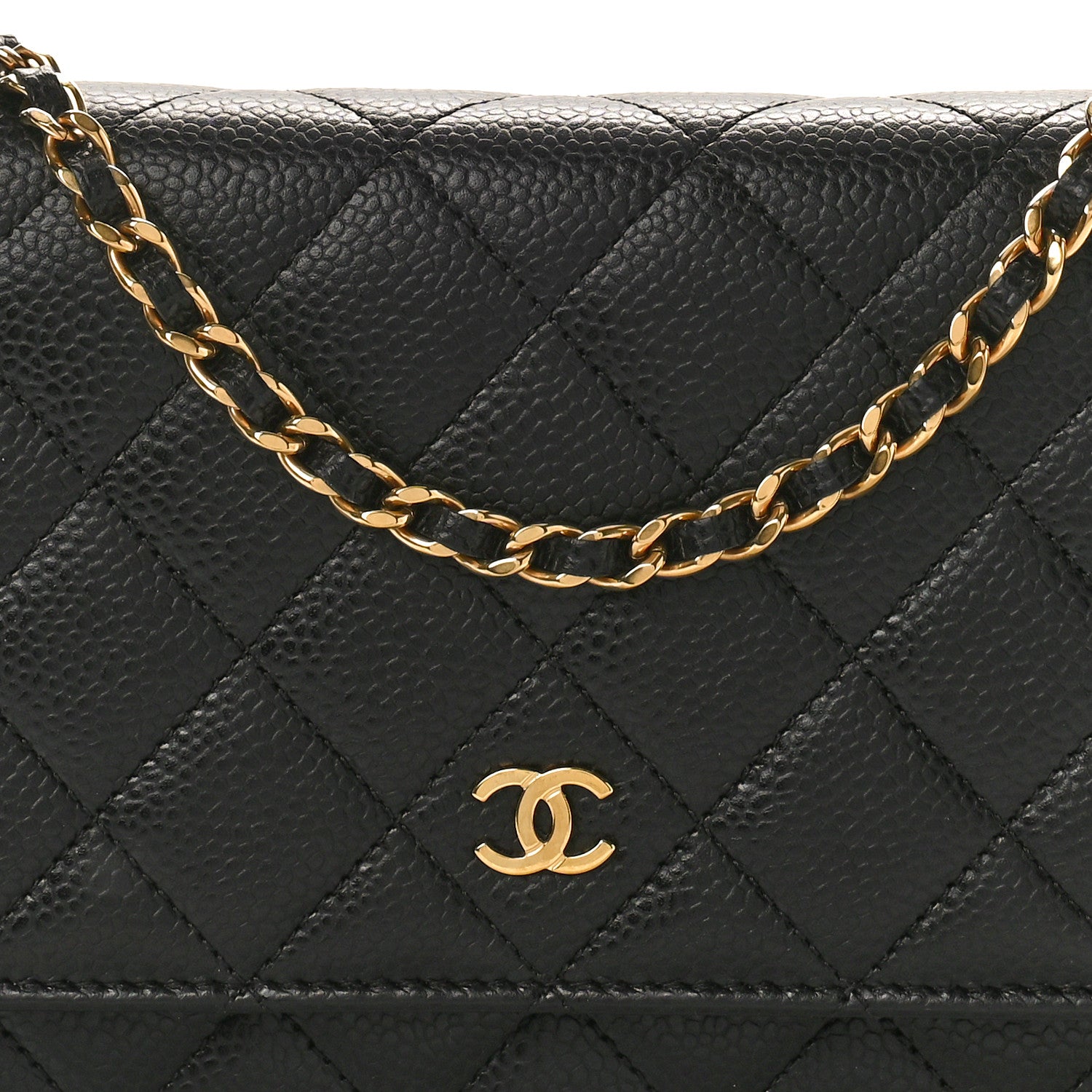 Chanel Caviar Quilted Wallet on Chain WOC Black 8 of 10