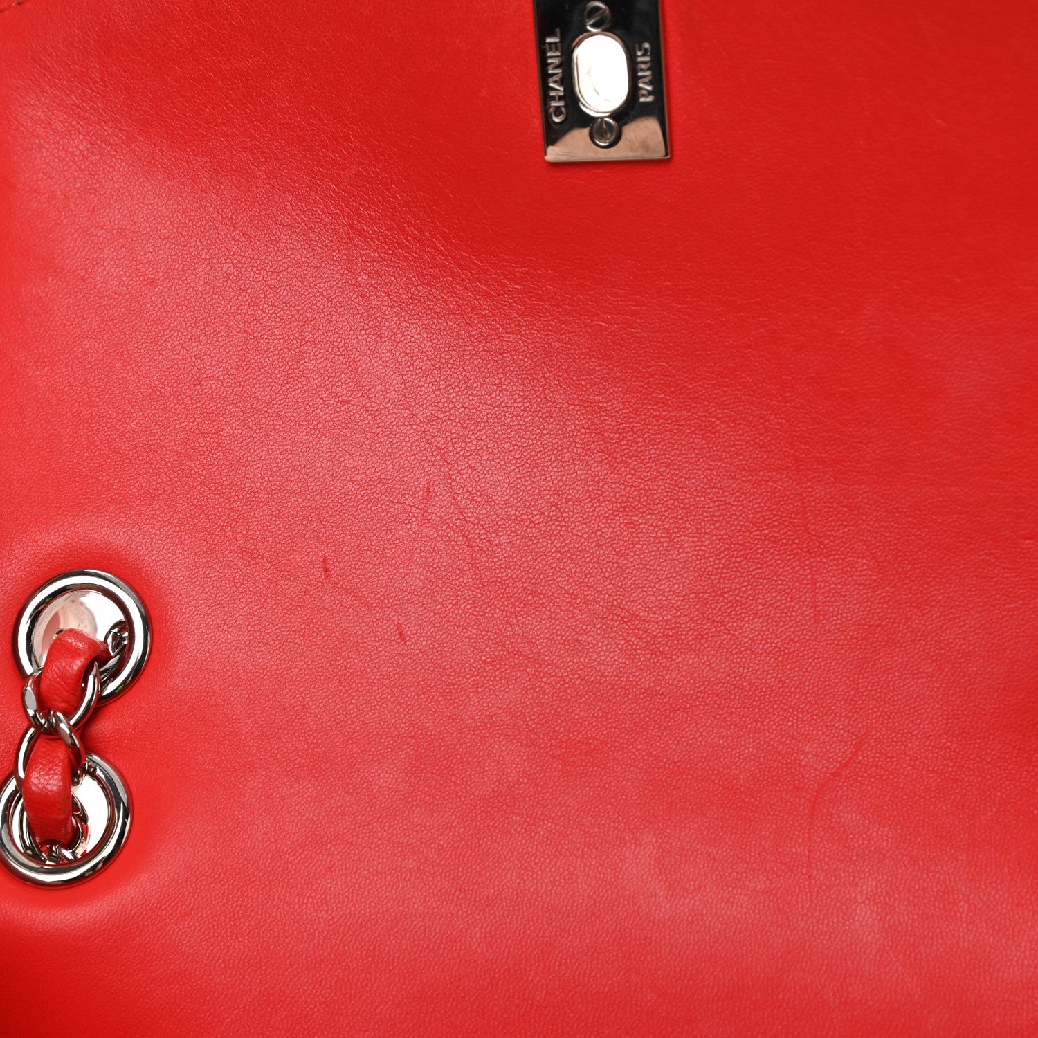 Chanel Lambskin Quilted Small Geometric Flap Red 12 of 20