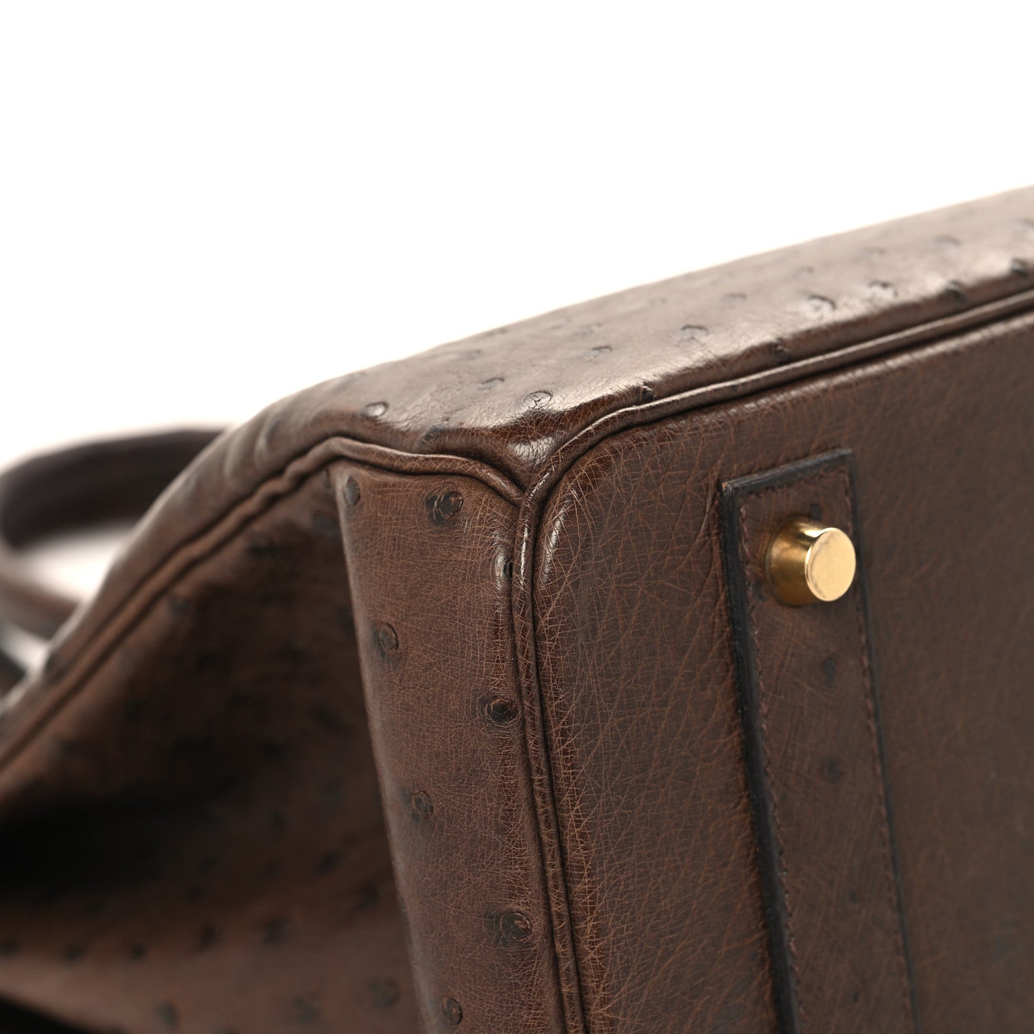 Hermes Ostrich Birkin 40 Noisette 8 of 14
