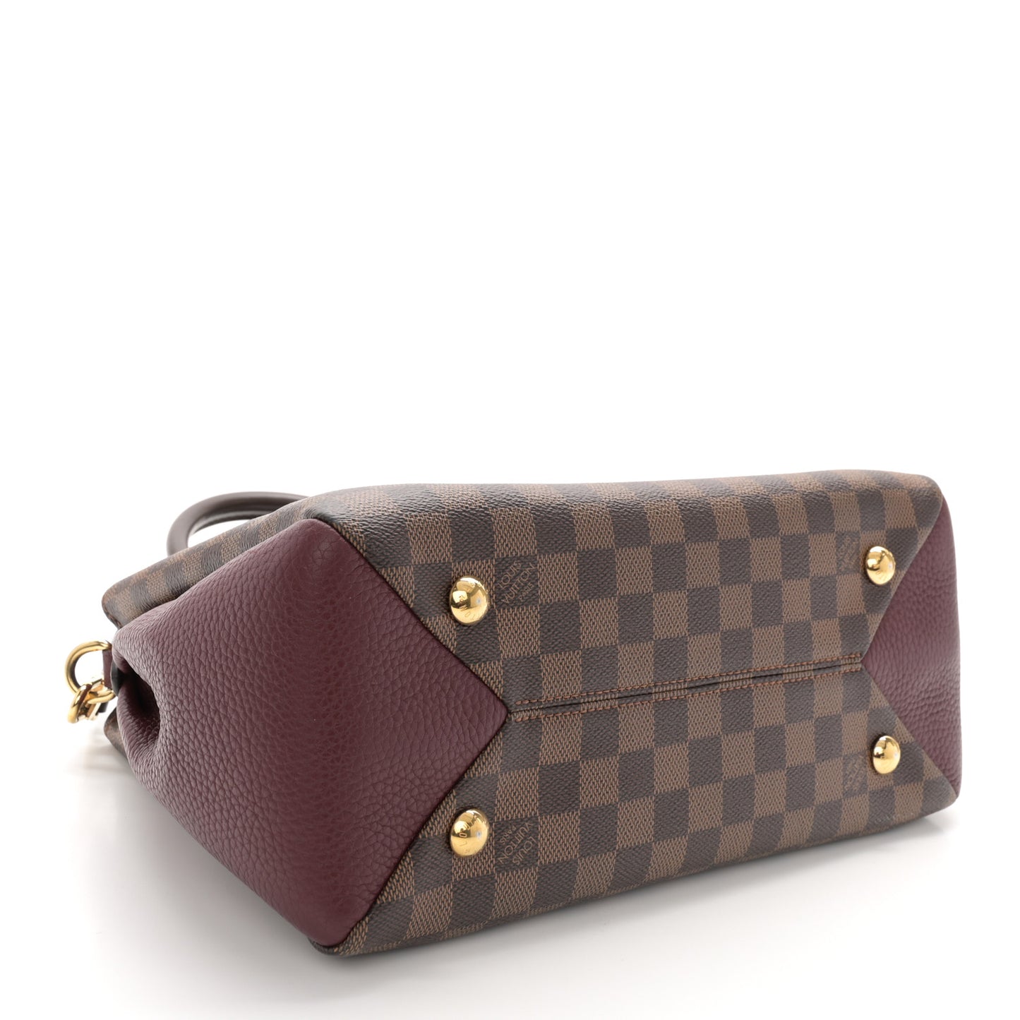 Damier Ebene Cuir Taurillon Brittany Bordeaux
