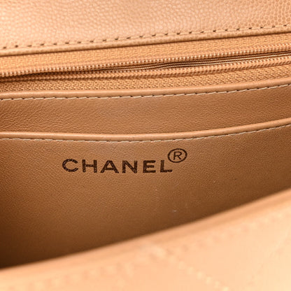 Chanel Caviar Stitched Shoulder Flap Bag Beige 5 of 8