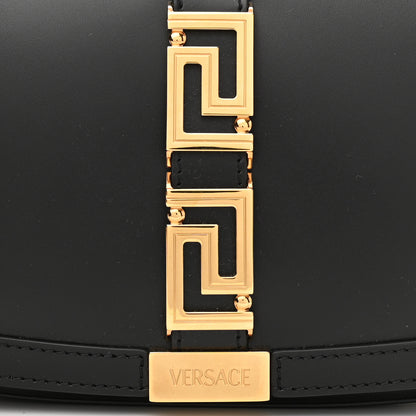 Versace Calfskin Medium Greca Goddess Shoulder Bag Black 8 of 11