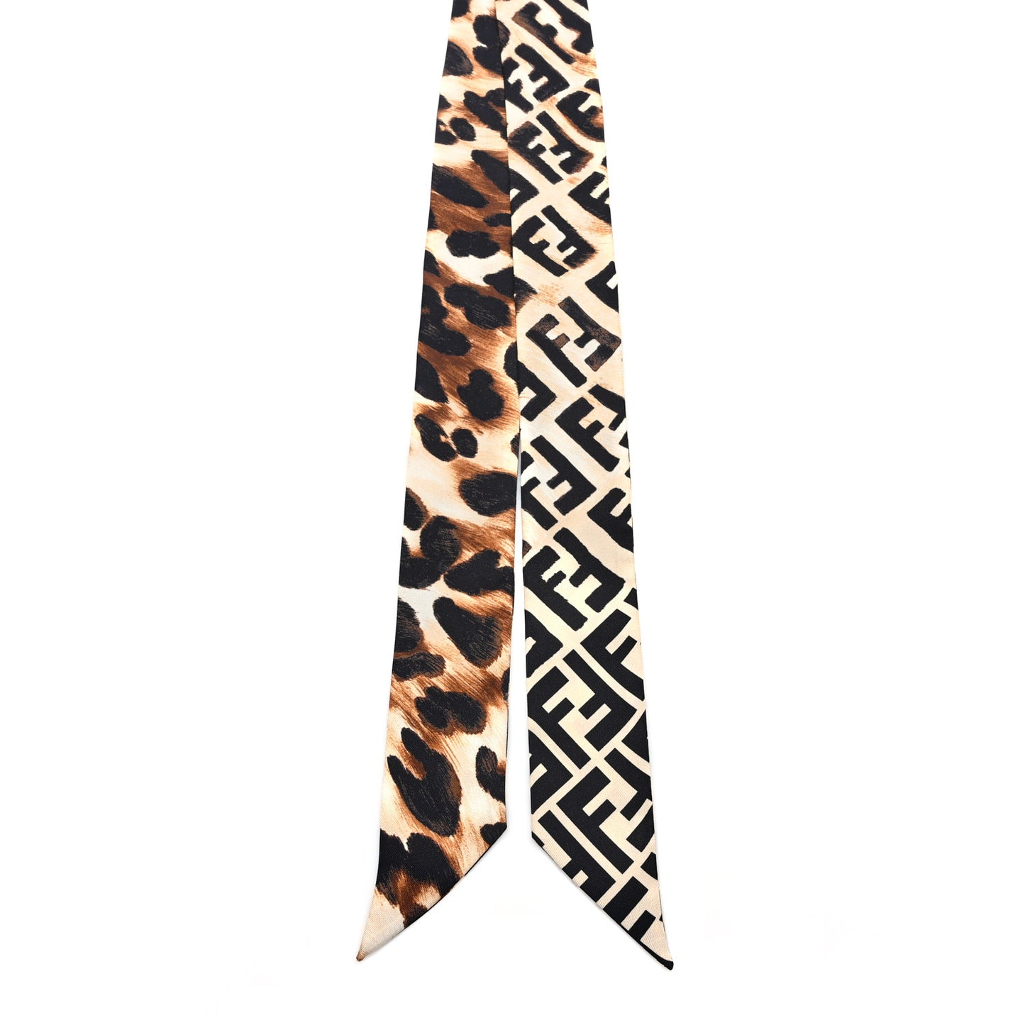 Silk Leopard Printed Wrappy Bandeau Multicolor