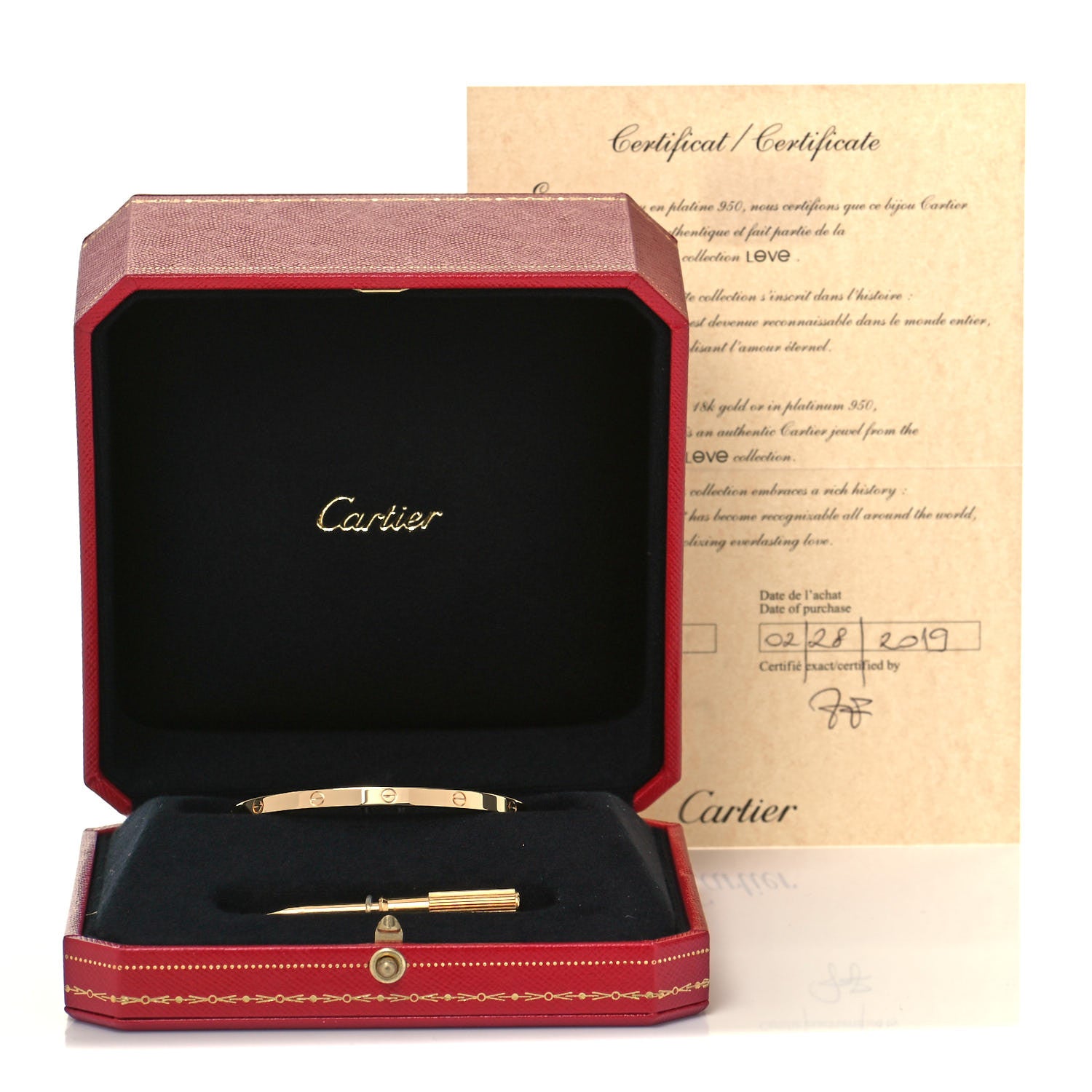 Cartier 18K Yellow Gold Small LOVE Bracelet 16 6 of 6