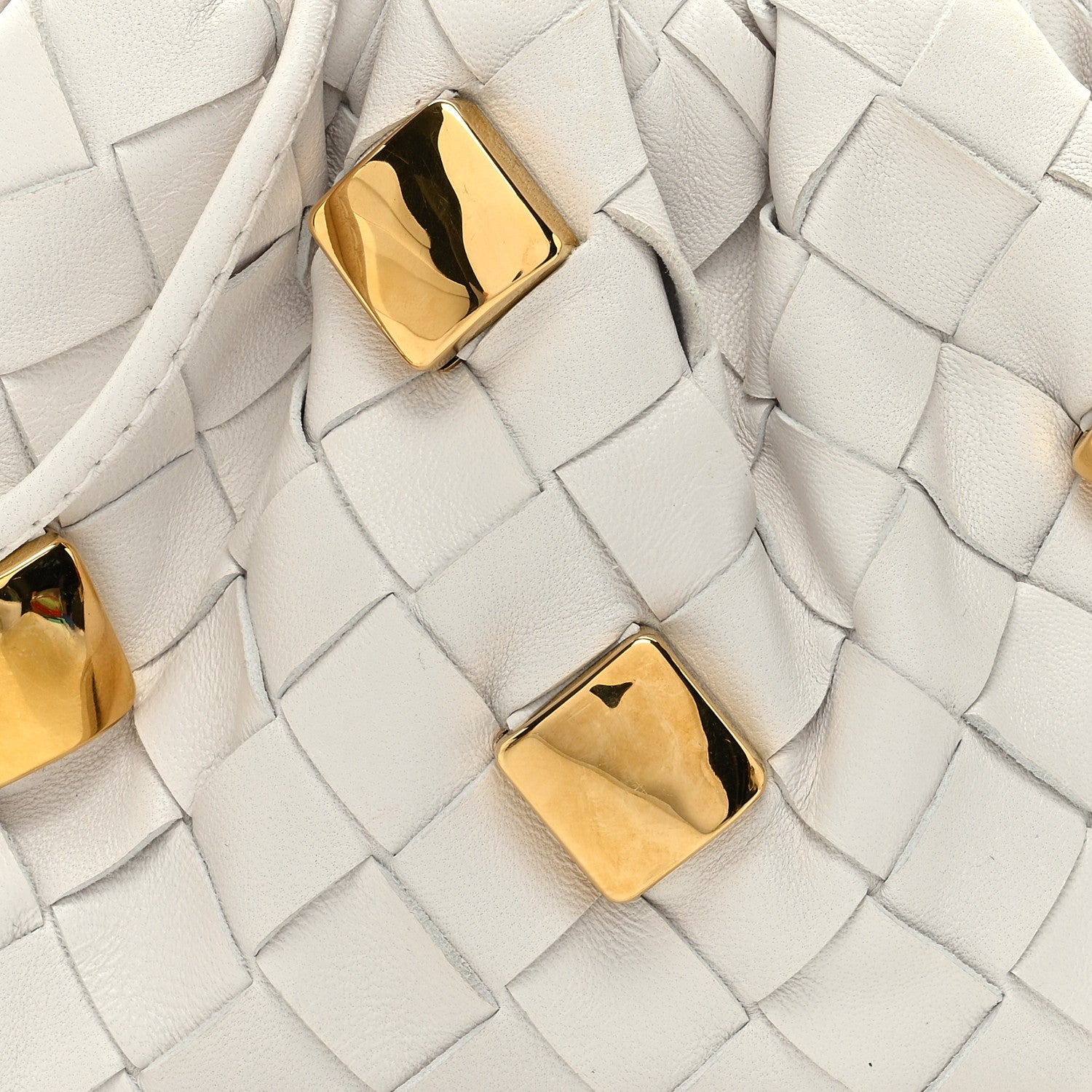 Bottega Veneta Nappa Intrecciato Studded The Mini Pouch Chalk 6 of 8