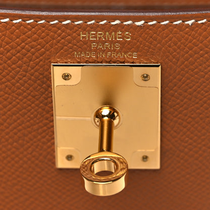 Hermes Epsom Kelly Sellier 28 Gold 6 of 11
