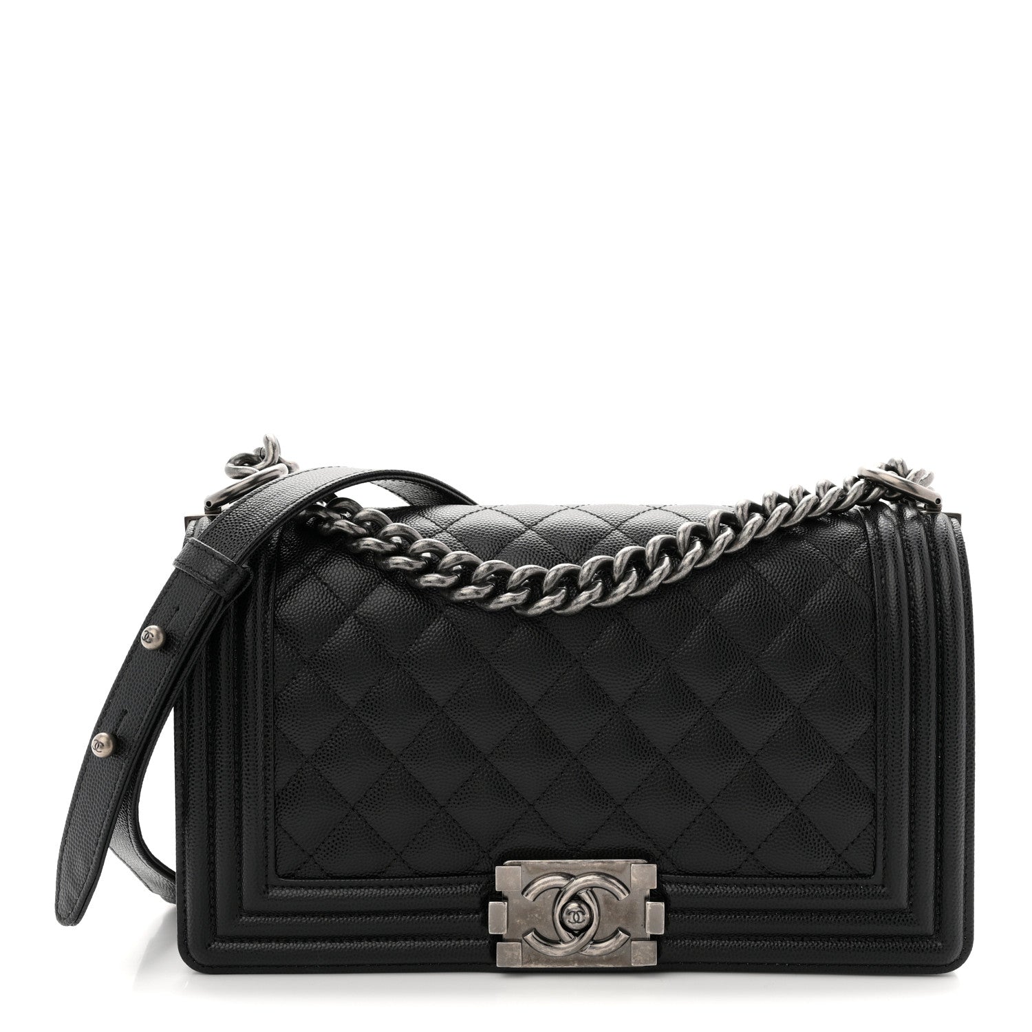 Chanel Caviar Quilted Medium Boy Flap Black 1 of 10