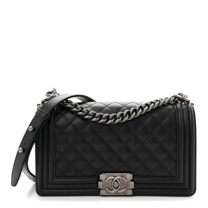 Chanel Caviar Quilted Medium Boy Flap Black 1 of 10