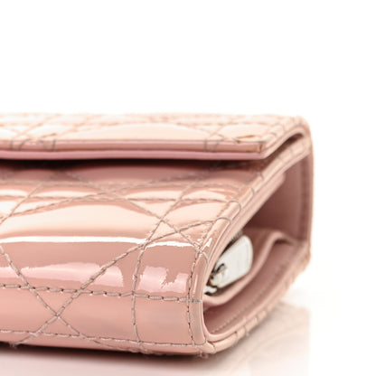 Christian Dior Patent Cannage Lady Dior Explorateur Wallet Pink 8 of 8