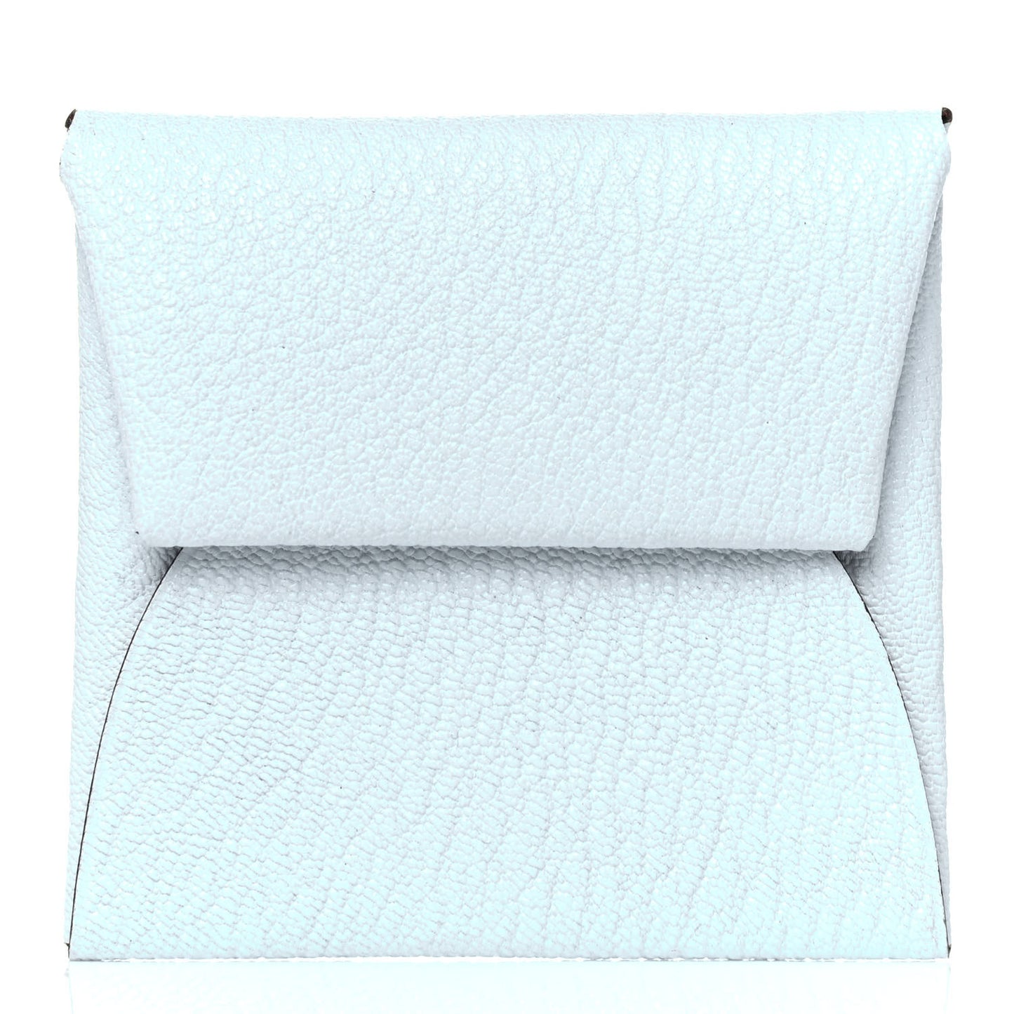 Chevre Mysore Bastia Verso Coin Purse Bleu Brume Brique