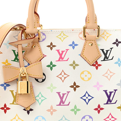 Louis Vuitton LV X TM Monogram Multicolor Speedy Bandouliere 25 White 7 of 10