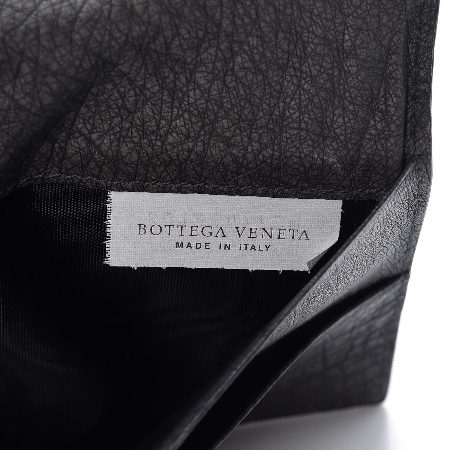 Bottega Veneta Ostrich Intrecciato Flap Wallet Ardoise 7 of 11
