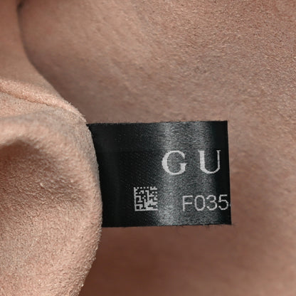 Gucci Monogram Matelasse Diagonal Small GG Marmont Chain Shoulder Bag Beige Black 6 of 11