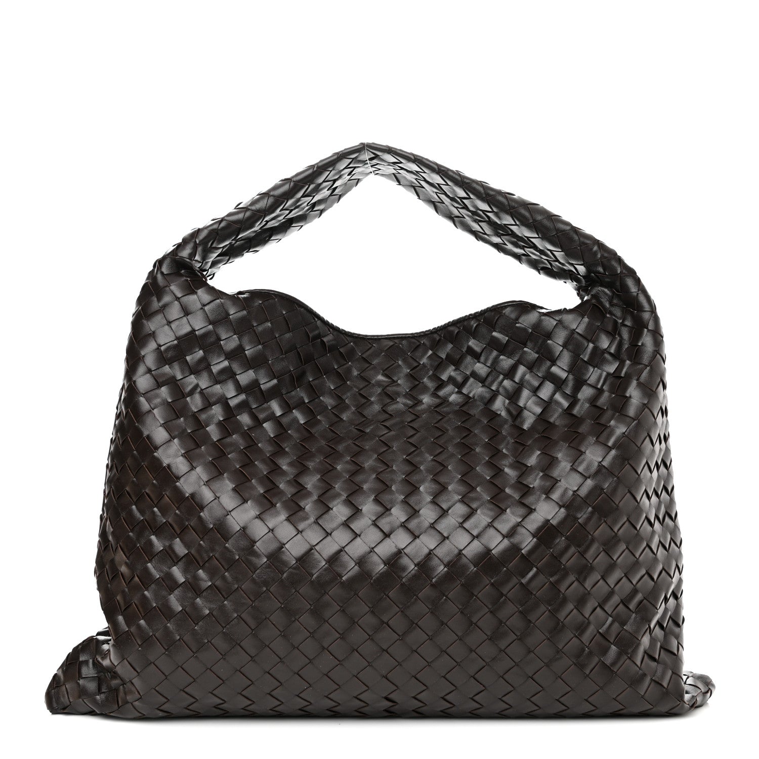 Bottega Veneta Calfskin Intrecciato Large Hop Ebano 1 of 9