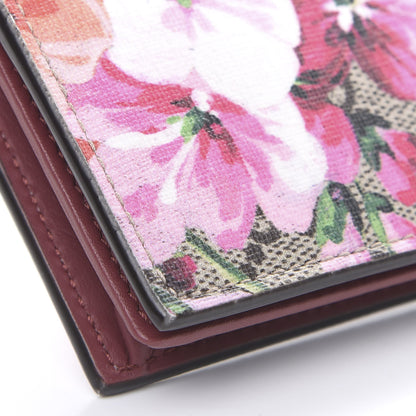 Gucci GG Supreme Monogram Blooms Card Case Beige Multicolor Dry Rose 8 of 10